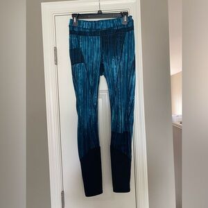 Teal printed leggings